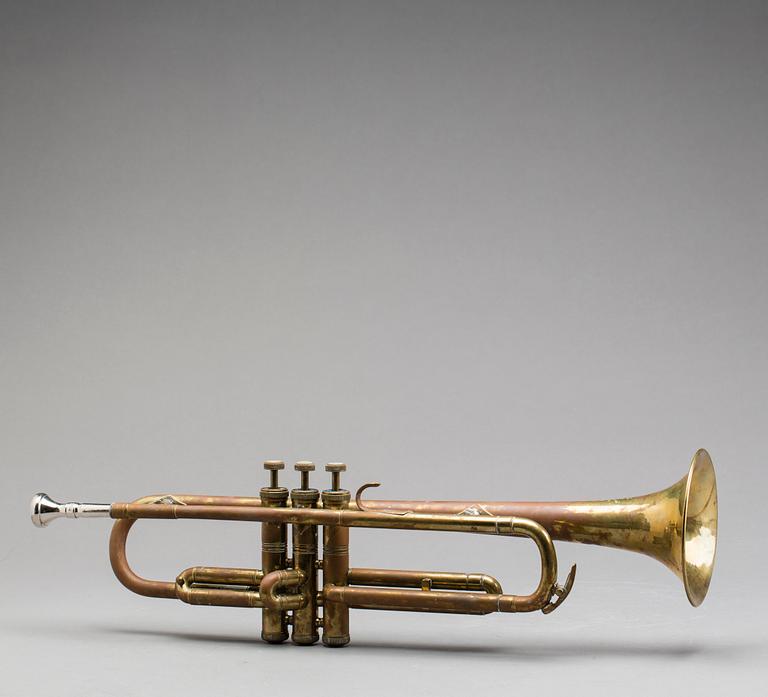 TRUMPET BY HUTTL MADE IN WEST GERMANY.