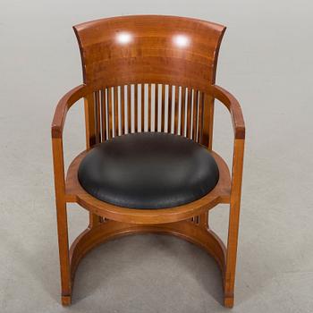 FRANK LLOYD WRIGHT, "Barrel Chair" model no 606, Cassina.