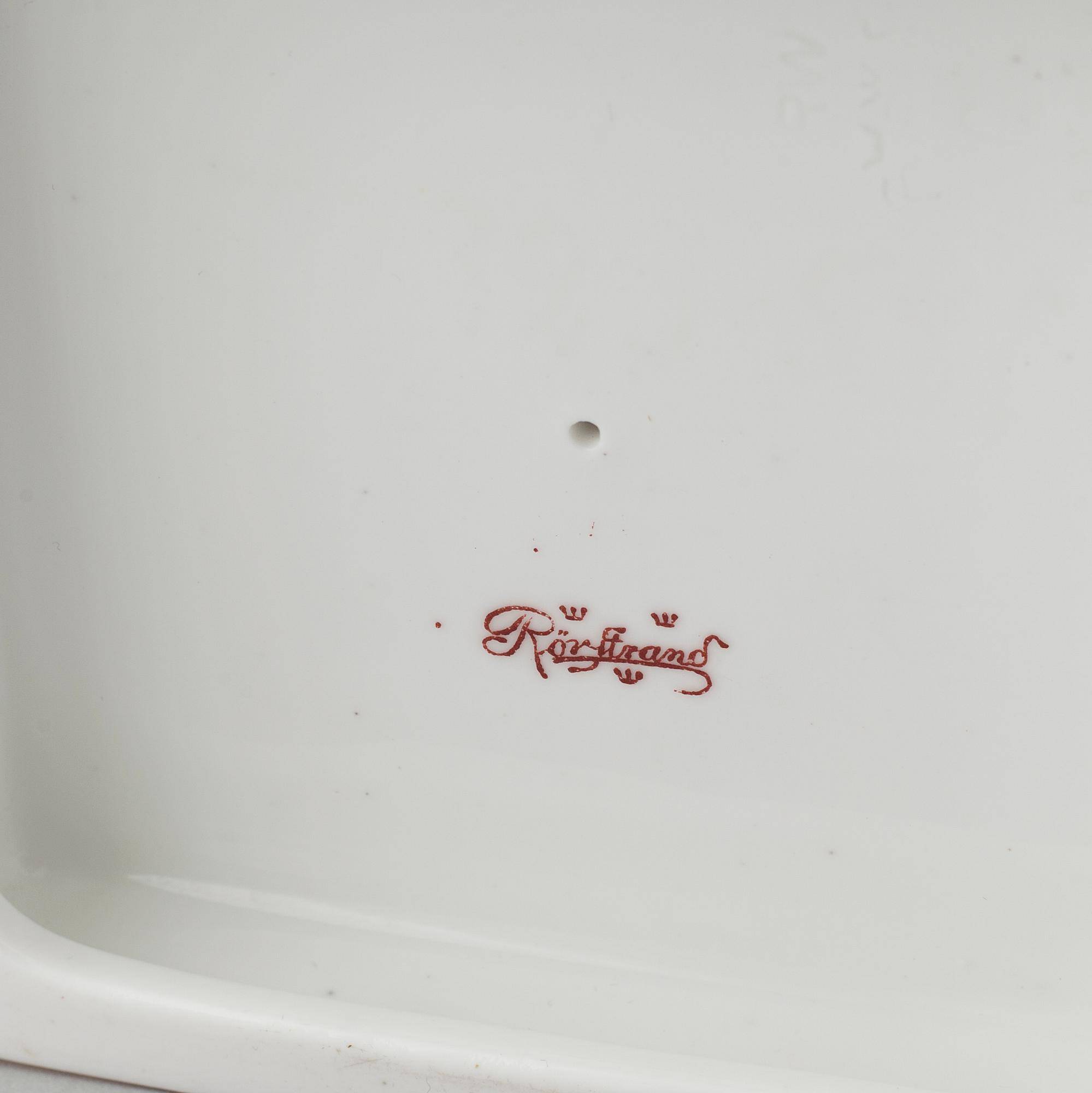 GALLERSKÅL, porslin, Rörstrand, omkring sekelskiftet 1900.