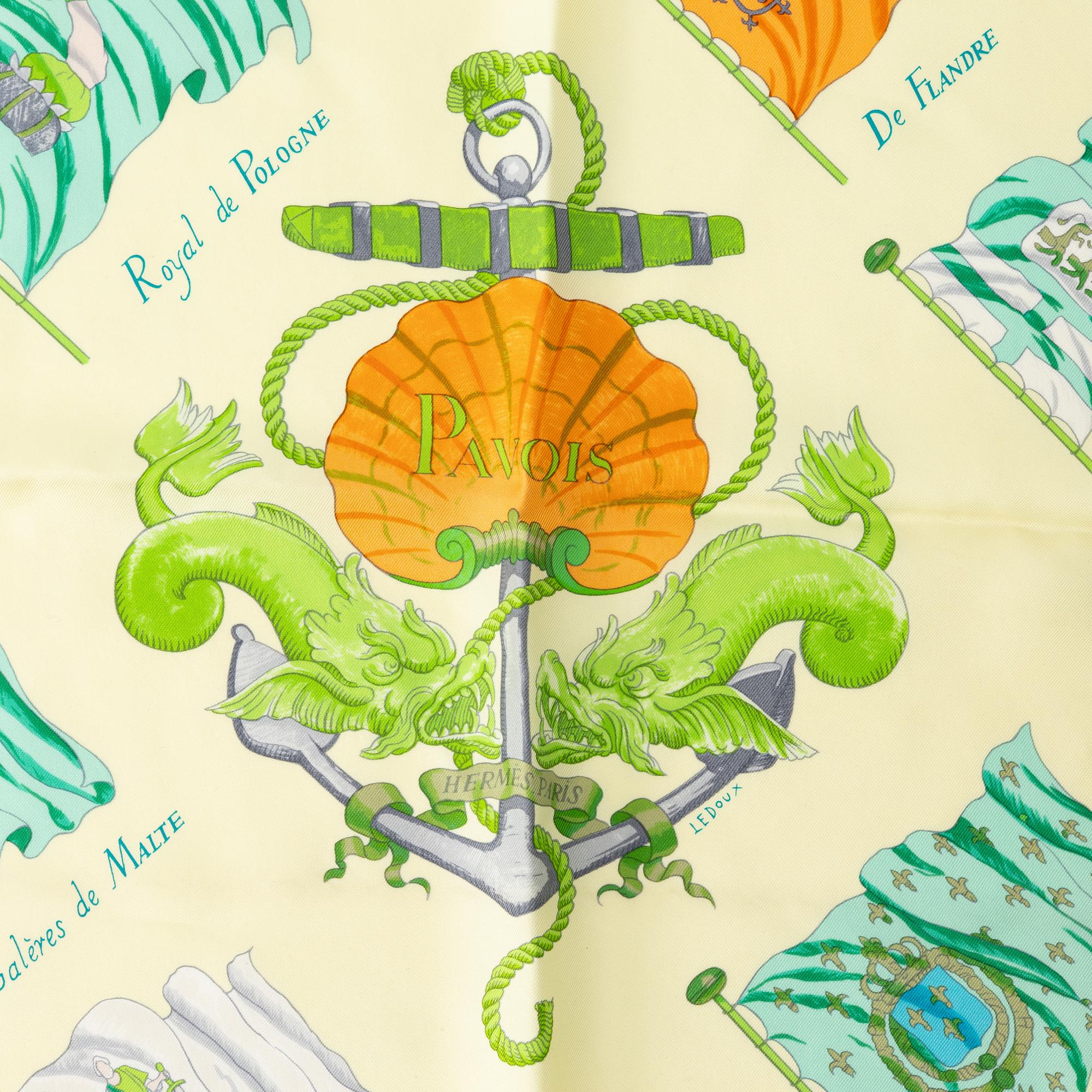 Hermès, scarf, "Pavois".