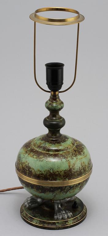 BORDSLAMPA, art deco, 1900-talets andra kvartal.