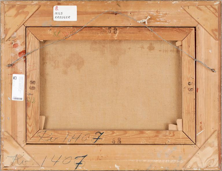 NILS KREUGER, tillskriven, olja på duk, sign o intygad av Betha Kreuger.