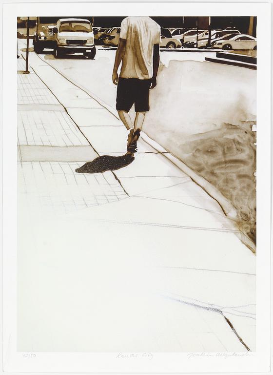 JOAKIM ALLGULANDER, litografi, sign o numr. 43/50.