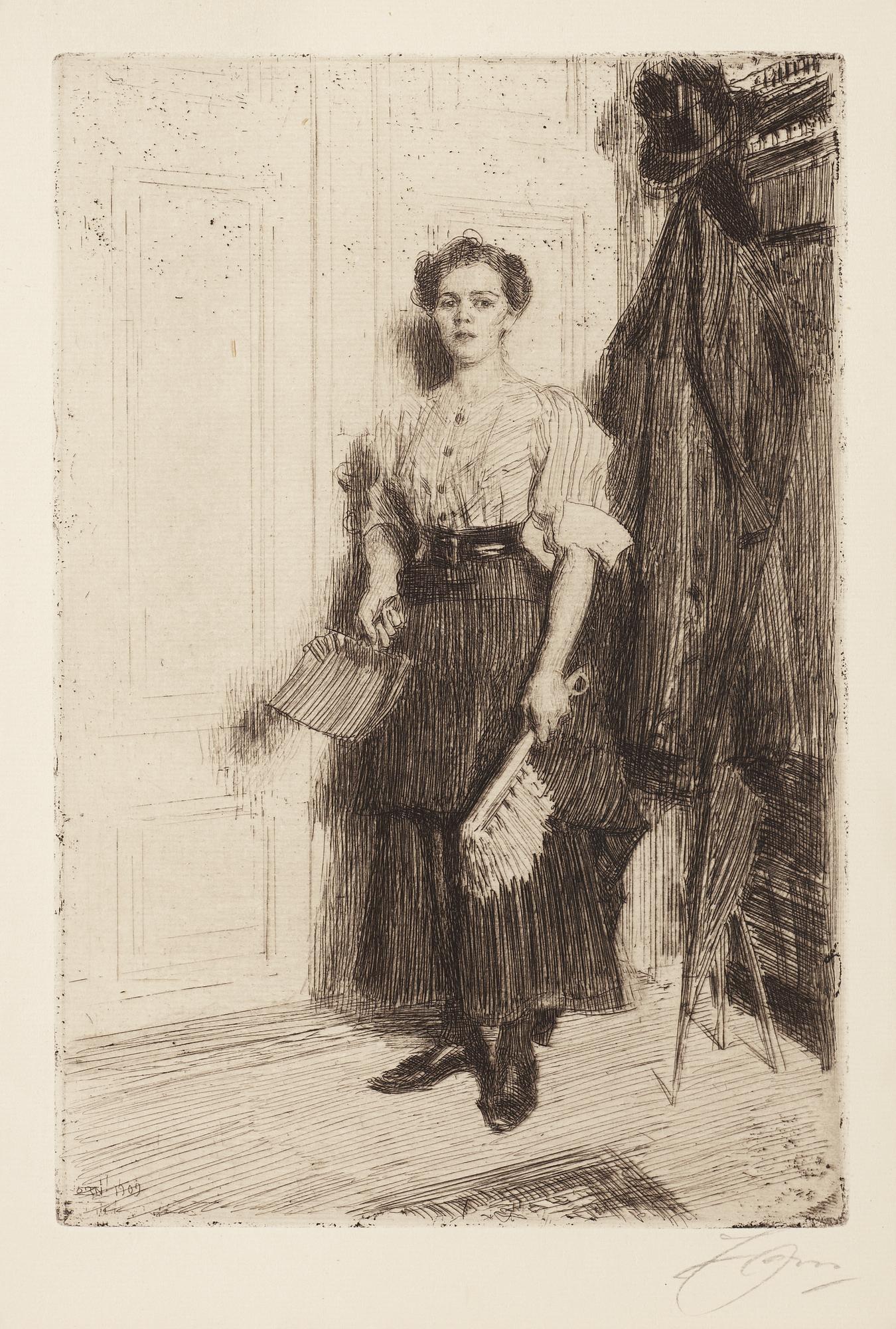 Anders Zorn, "The new maid".