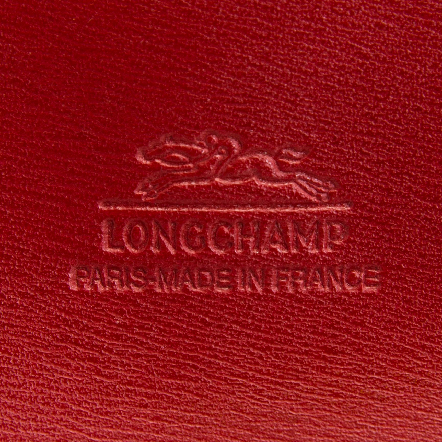 Longchamp, "Roseau" väska samt börs.