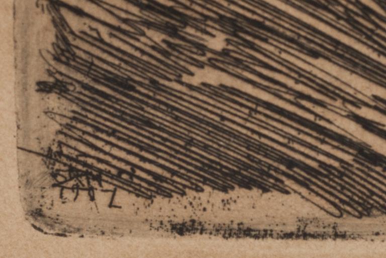 ANDERS ZORN, etsning, signerad och daterad i plåten.