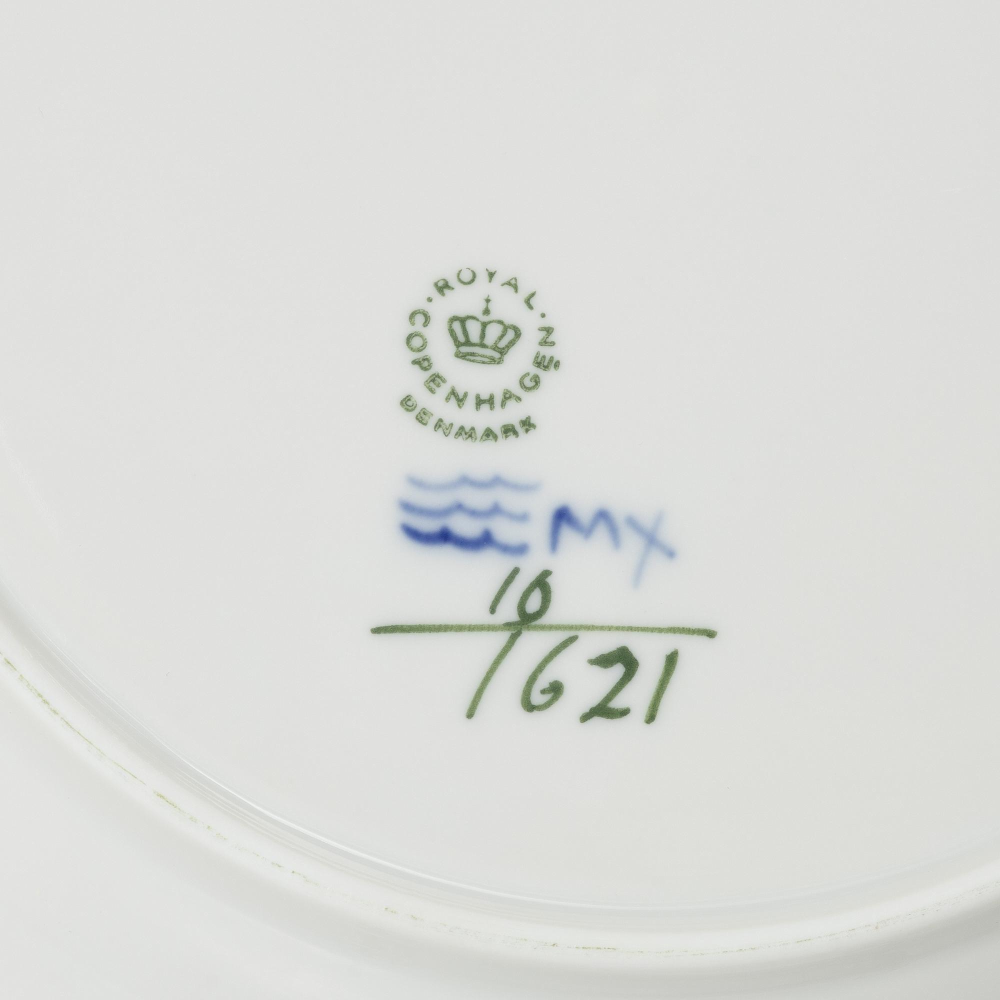 Royal Copenhagen, a 'Blue Flower' 50-piece dinner and coffee service,, Denmark.