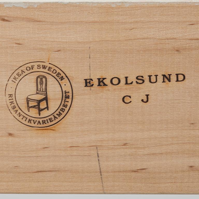 Bokhyllor, ett par, "Ekolsund", IKEA:s 1700-talsserie, 1990-tal.