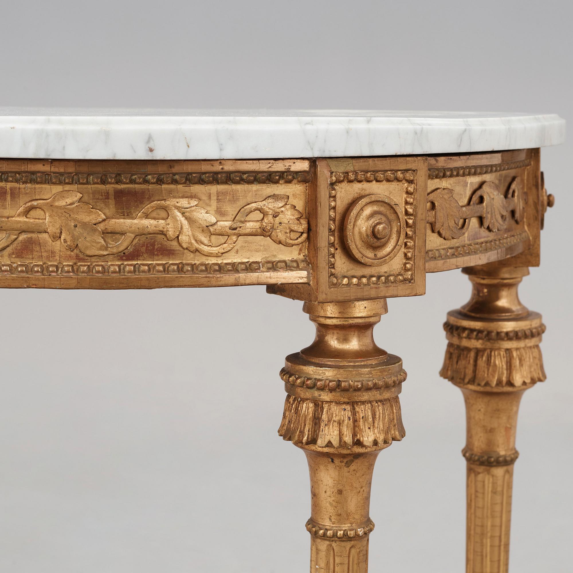 KONSOLBORD. Stockholmsarbete 1700-talets slut, Gustavianskt.