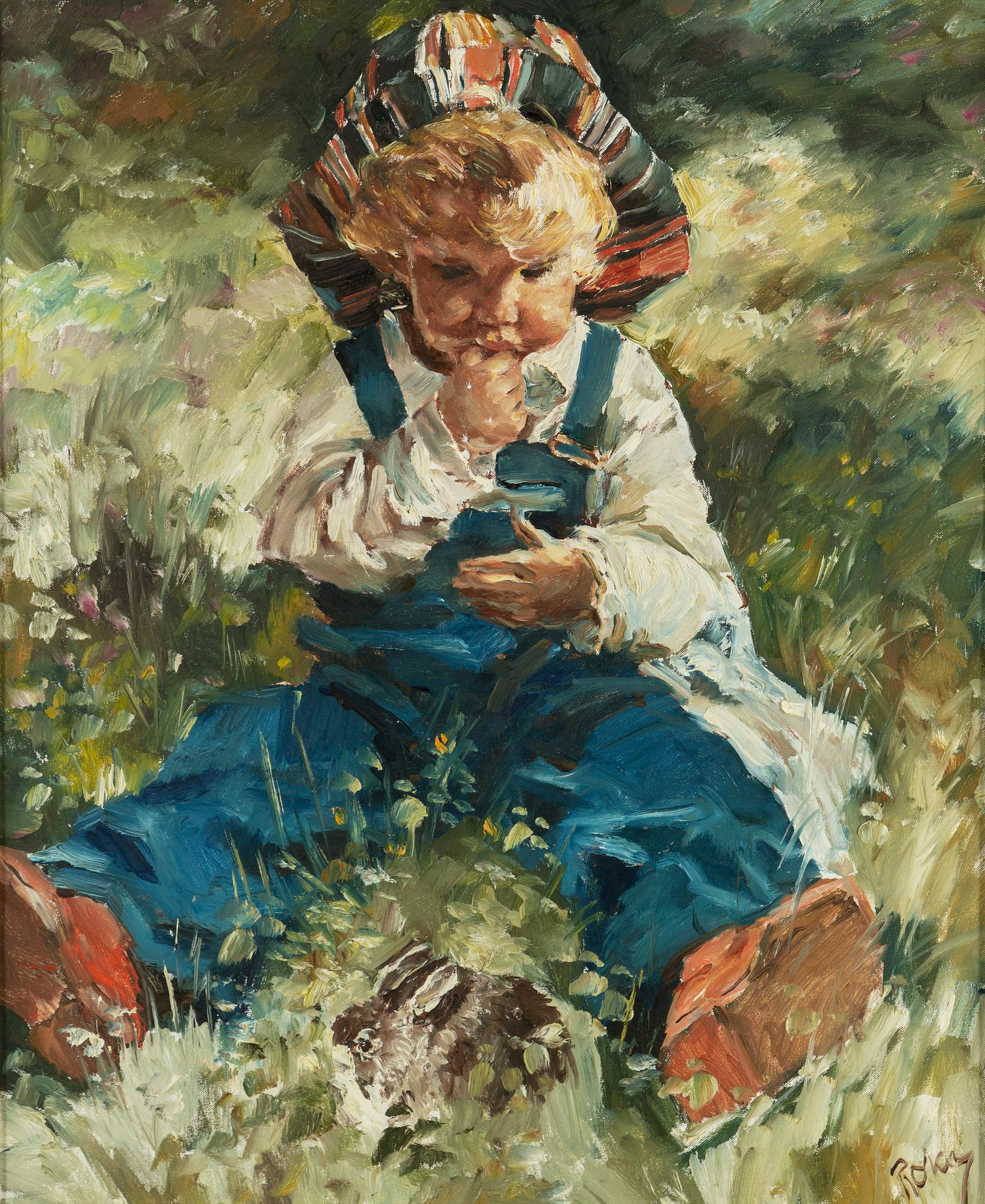CHARLES ROKA, oil on canvas, signed.