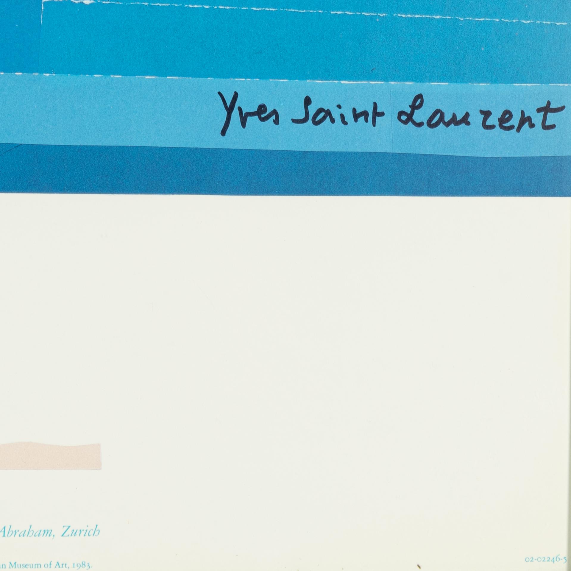 Yves Saint Laurent, affischer 4 st, "Les quatre saisons".