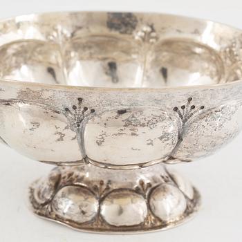 Two silver brandy-bowls, Nothern Europe, 18th century, unidentified maker's mark.