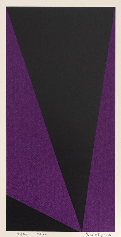 Olle Baertling, silkscreen in colours, 1962-68, signed 59/300.