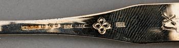 SKEDAR, 7 st, silver, Sverige 1900-tal. Tot vikt ca 130 gram.
