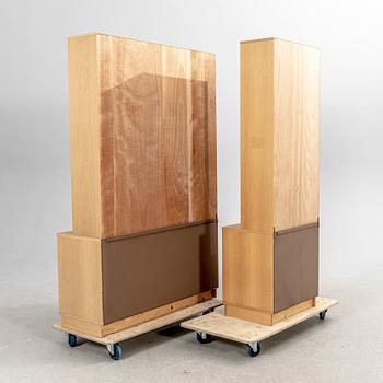 A set of two 1970s oak book shelves from Ulferts.