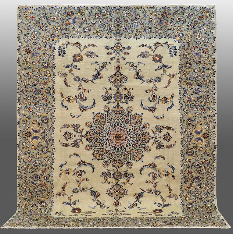 A CARPET, so called Royal Kashan, ca 370 x 280 cm.