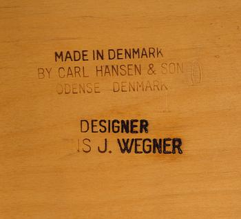HANS J WEGNER, stolar, 6 st, "CH-30", "Spisestolen", Carl Hansen & Son, Danmark.