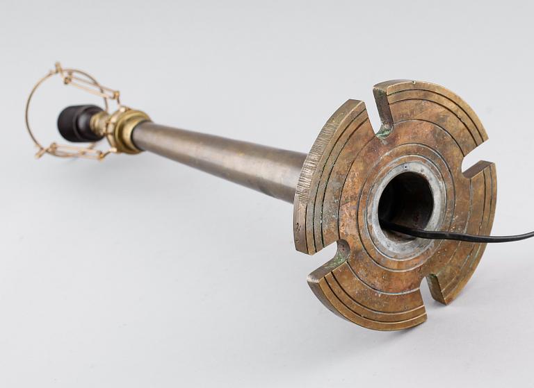 BORDSLAMPA, mässing, 1900-talets första hälft.