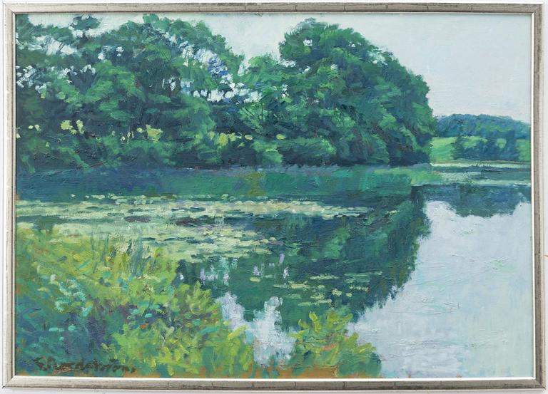 Gerhard Nordström, By the watercourse.