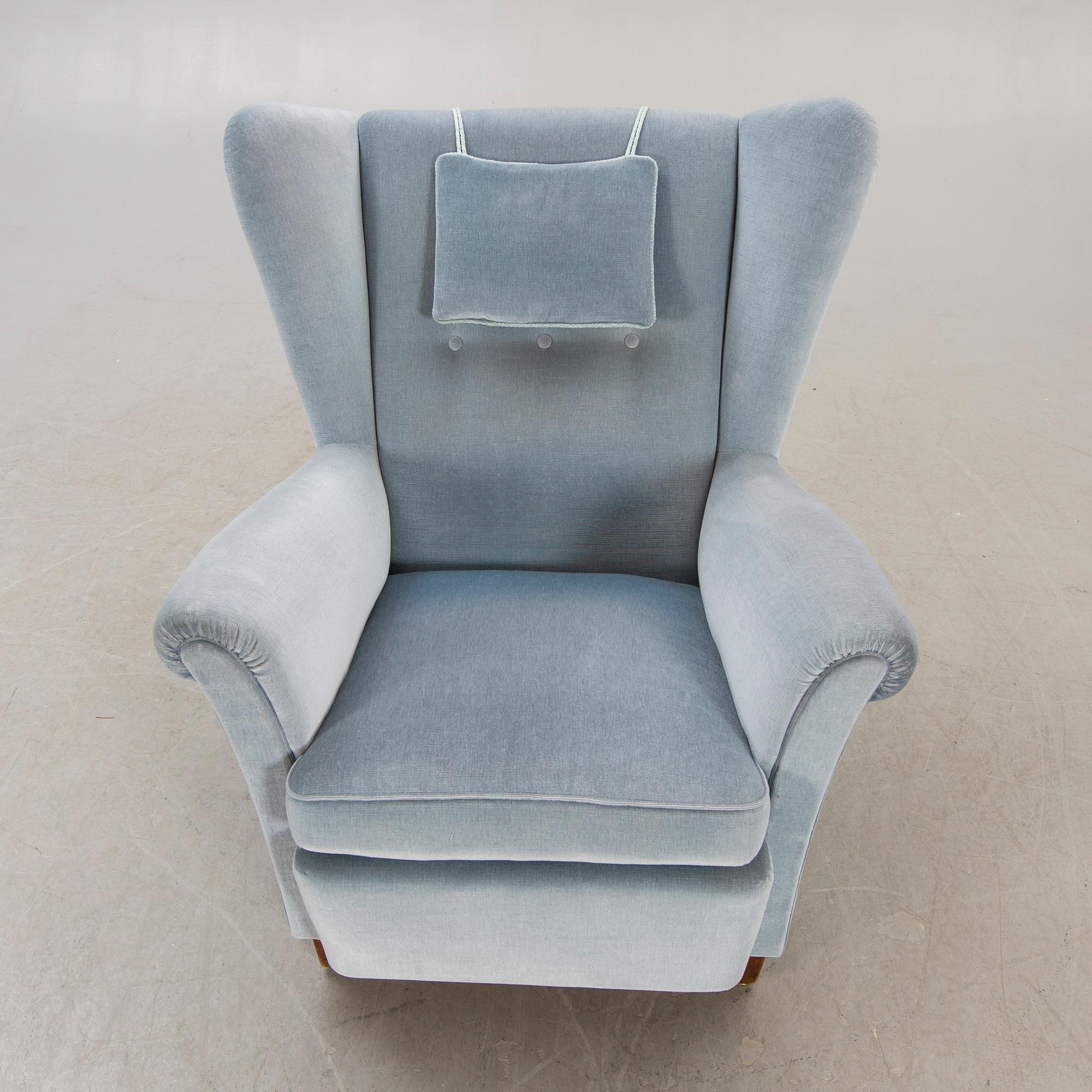 Dux, Armchair / ear flap armchair, 1940s-50s.