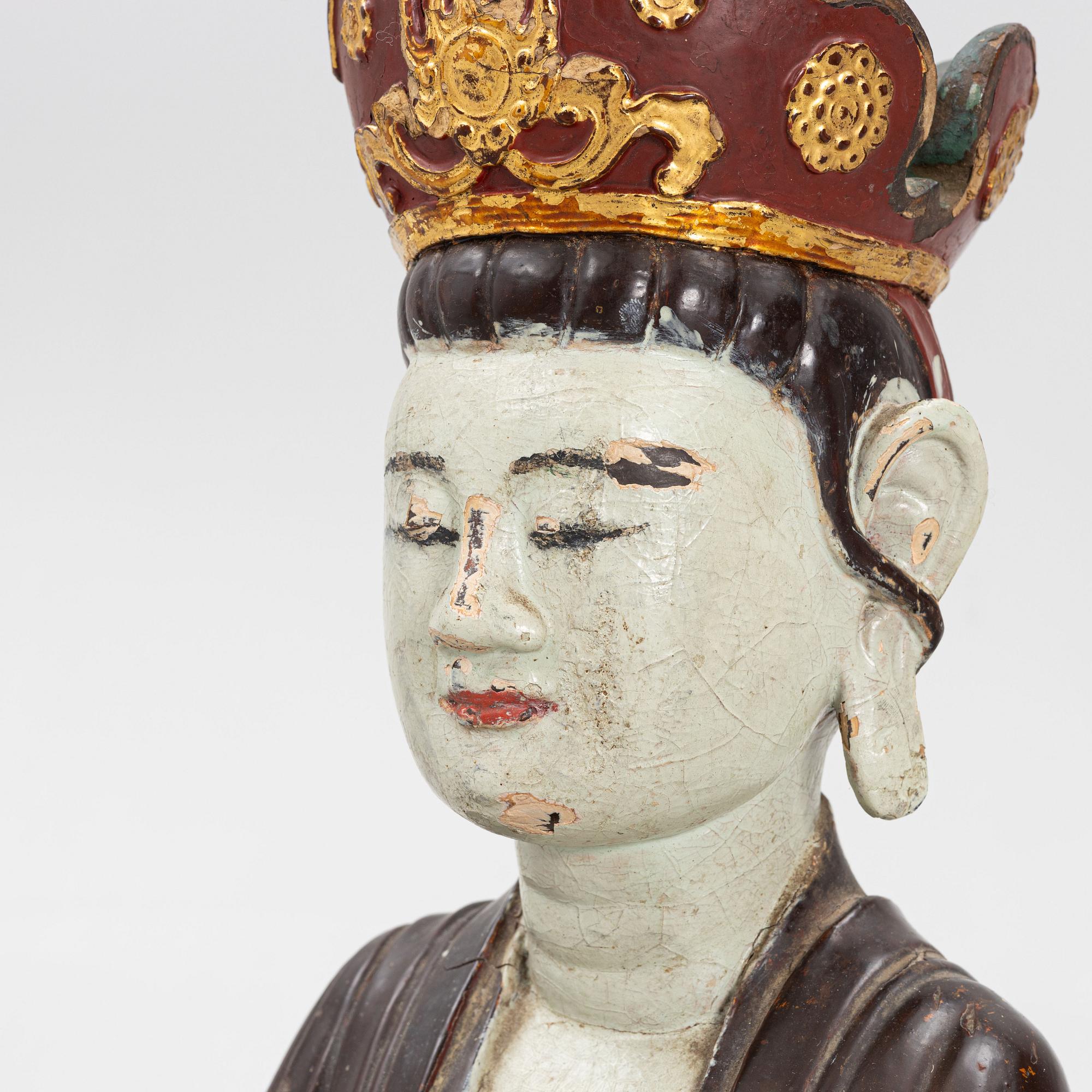 A wooden sculpture, southest Asia, 20th century.