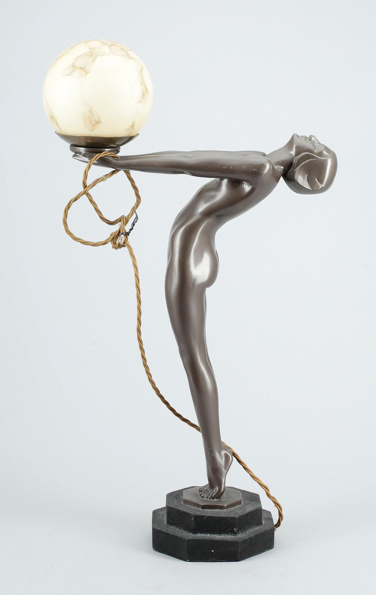 BORDSLAMPA, art deco-stil, 1960/70-tal.