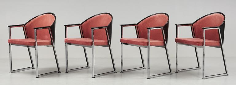 A set of four chairs Mondi by Jouko Järvisalo, Inno, Finland.