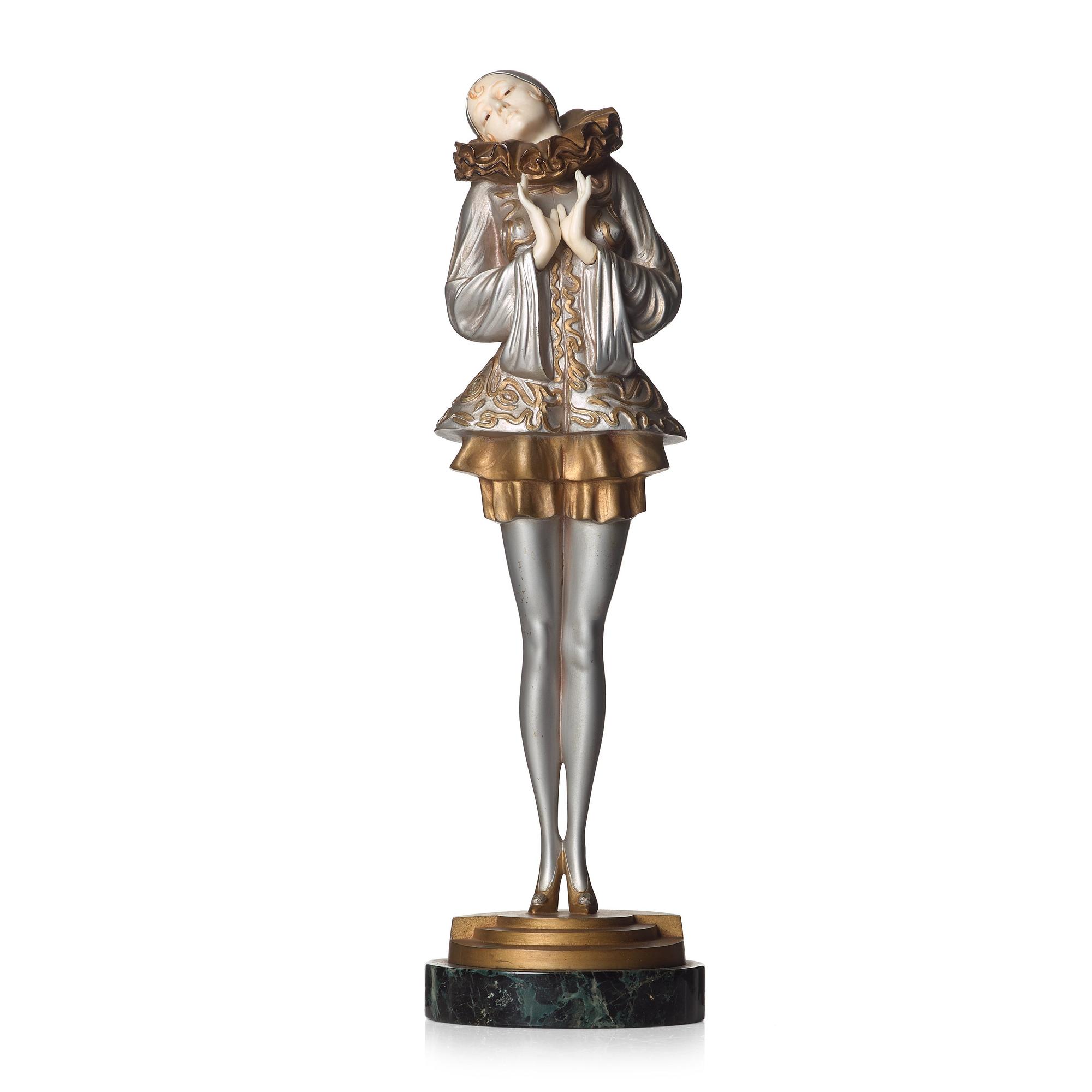 Paul Philippe, figurin, "Pierette", Art Deco, ca 1925.