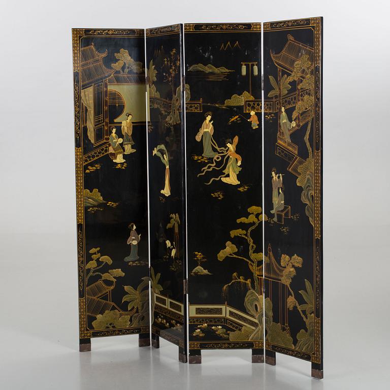 A Japanese folding screen  the 20th century.