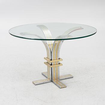 Glass table, Italy, late 20th century.