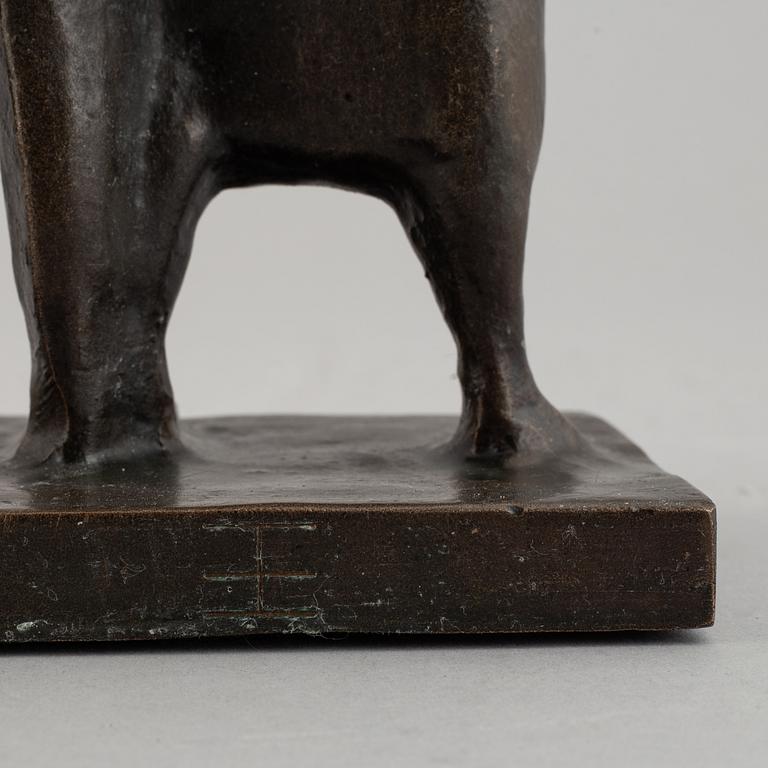 Eric Elfwén, a bronze skulpture, signed EE.