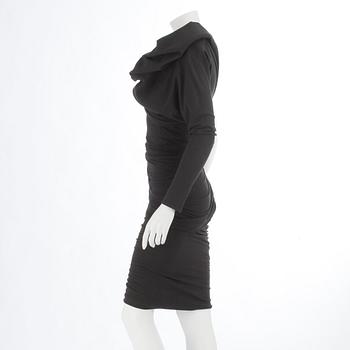 DRESS, Lanvin, a grey one shoulder dress.