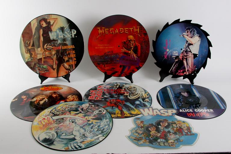 BILD-LP och EP, 8 st, heavy metal.