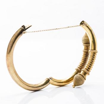 OTTO ROLAND MELLIN, armband, 18K guld,  Helsingfors 1870-tal.