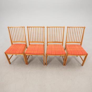 Yngve Ekström, four "Furubo" chairs by Swedese, late 20th century.