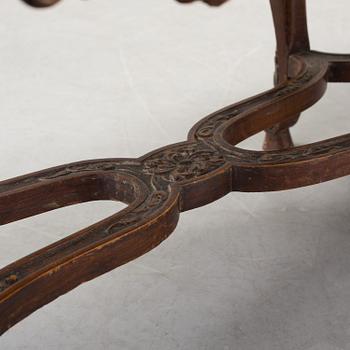 A ROCOCO STYLE STOOL, firsta half of the 19th century.