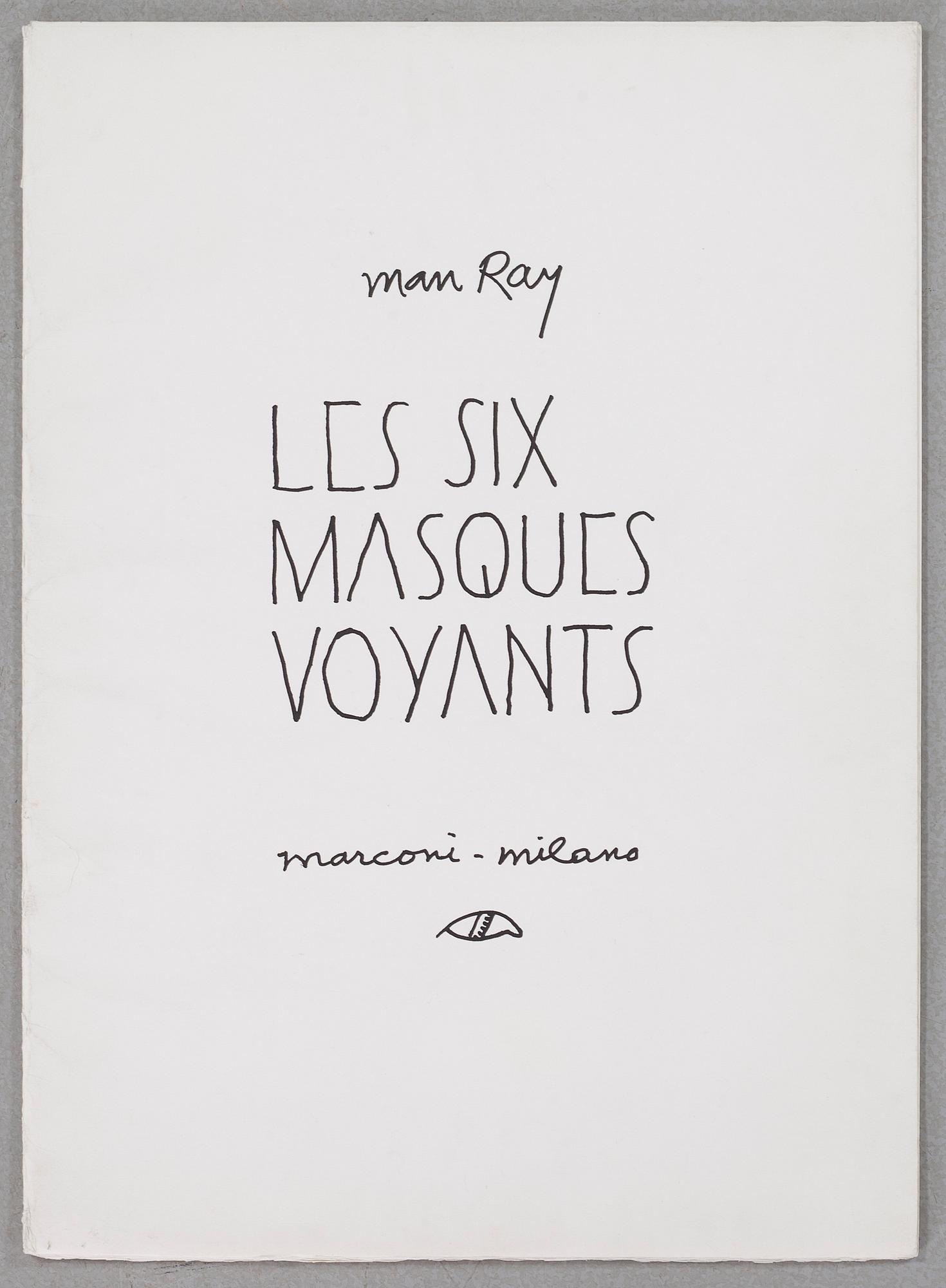 MAN RAY, four lithographs in color, from "Les six masques voyants", numbered 27/80 and signed.