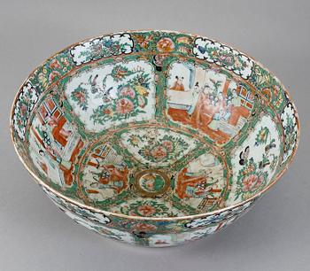 BÅLSKÅL, porslin, Kina, Kanton, 1800-tal.
