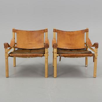 FÅTÖLJER, ett par, "Sirocco", Arne Norell, 1900-talets andra hälft.