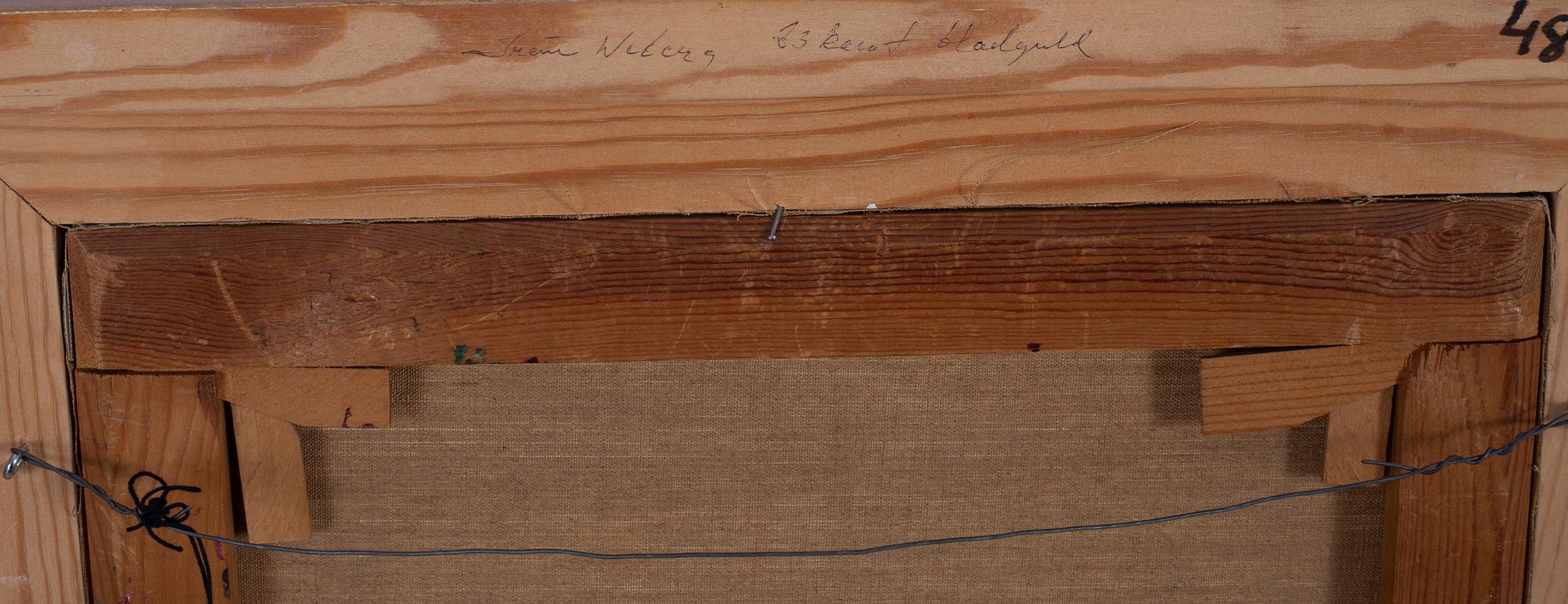 Nisse Zetterberg, "Stilleben med röda blommor".