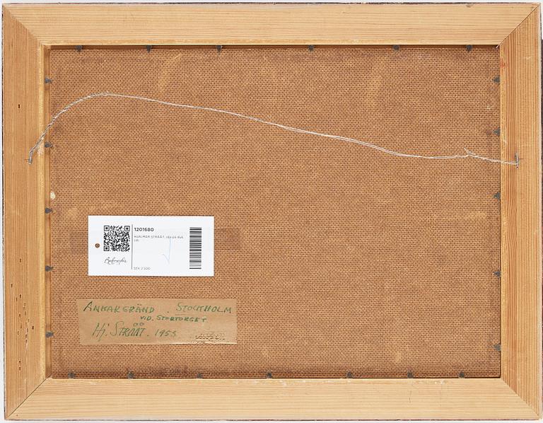HJALMAR STRÅÅT, oil on panel, signed and dated 1955 verso.