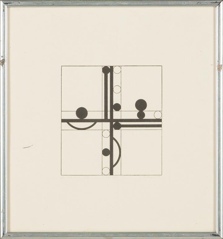 Leonhard Lapin, a set of twelve lithographs from the series 'A Mashine'.