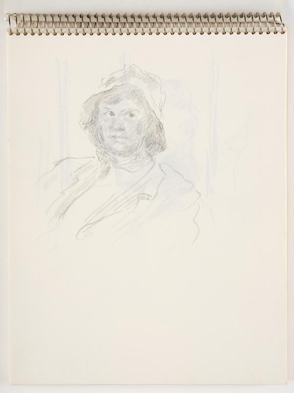 Lotte Laserstein, Sketchbook with approximately 42 drawings, of which 1 is signed.