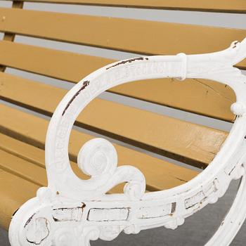 TRÄDGÅRDSSOFFA, J & C.G. Bolinder, AB Stockholm, omkring år 1900.