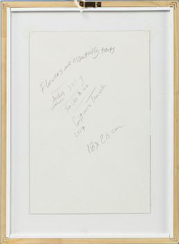 Constance Tenvik, gouache and ink on paper, signed and dated 2017 on verso.