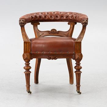 A Neo-renaissance  chair, late 19th century.