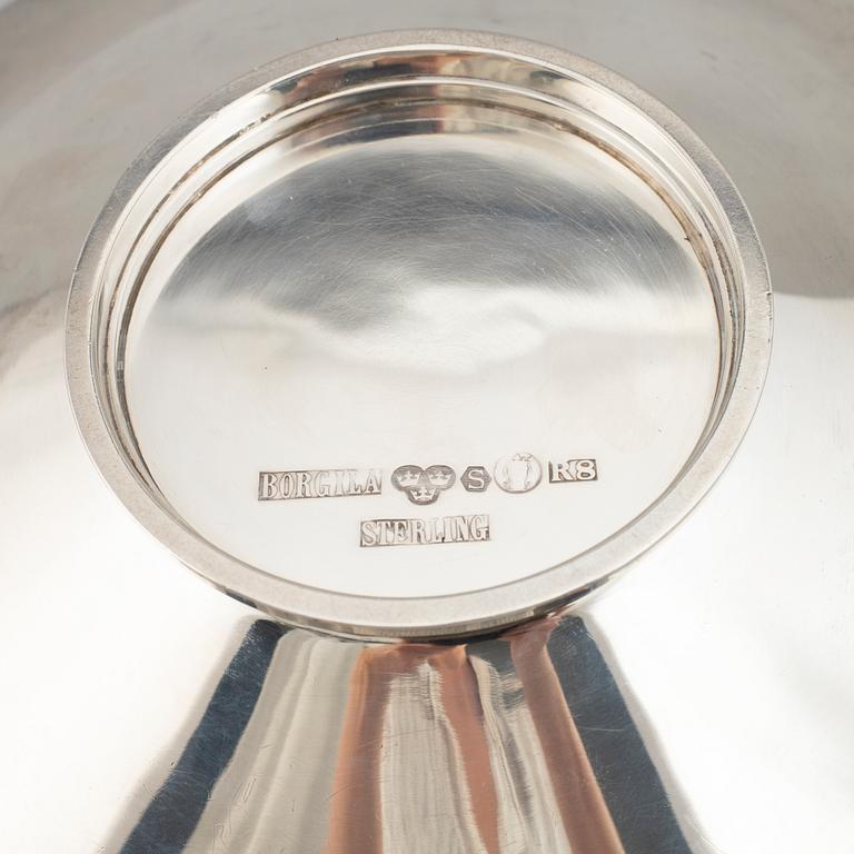 BORGILA, skålfat, sterlingsilver, Stockholm 1943.