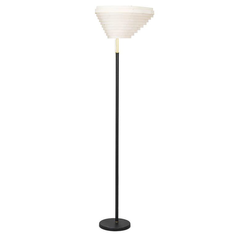 Alvar Aalto, an early 1960s 'Angel's Wing' floor lamp, A805 for Valaistustyö.