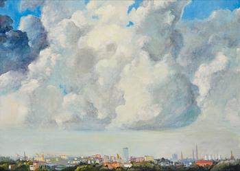 813. Peter Dahl, "Stockholm från Aspudden".