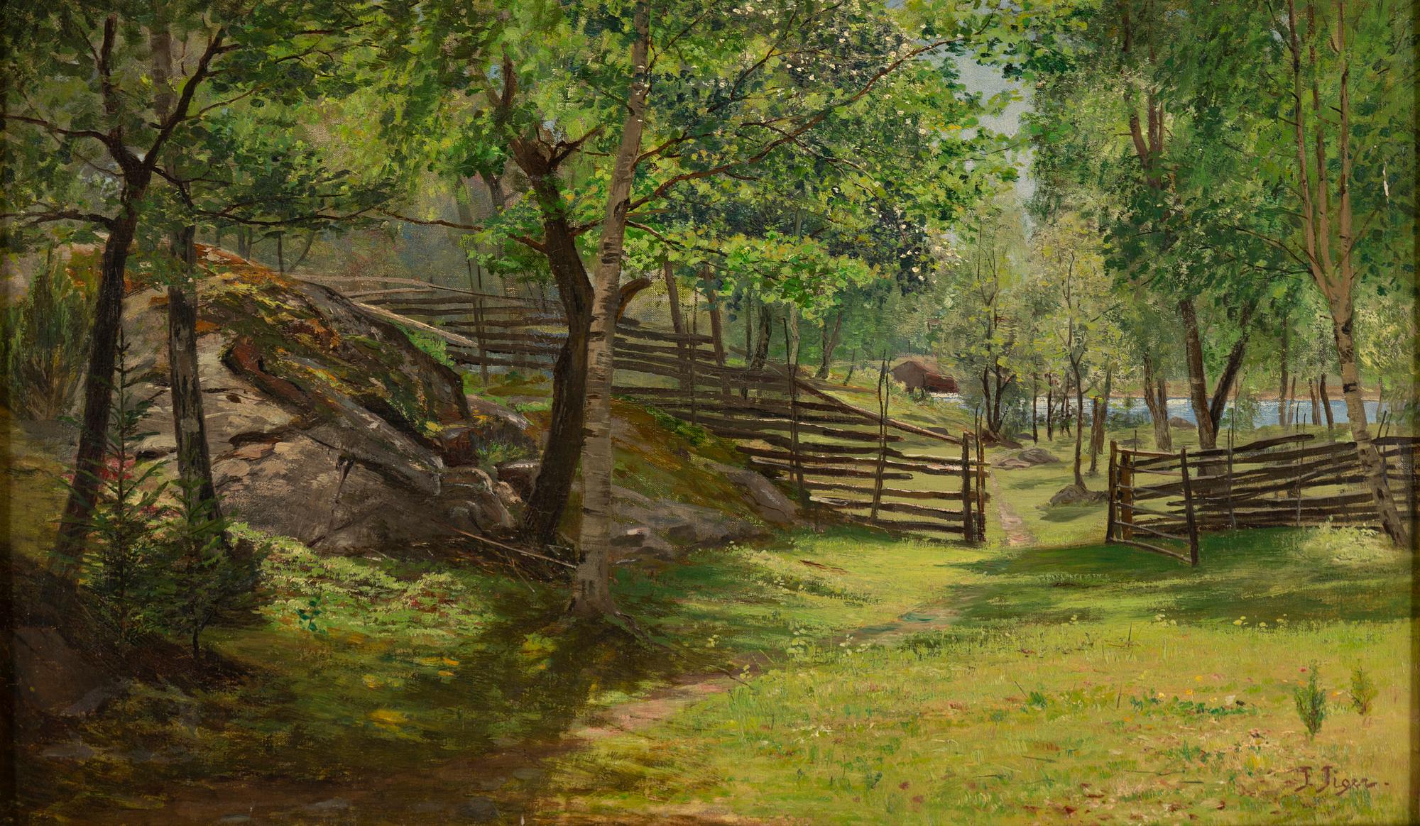 Frans Tiger, oil on canvas, signed.